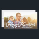 Vollständige Foto-Script-Happy Hanukkah-Fotokarte Feiertagskarte<br><div class="desc"></div>