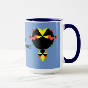 Vollständige mandelbrot Set Pop Art Tasse