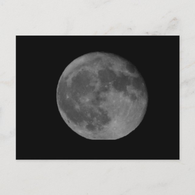 VOLLSTÄNDIGE MOONPOSTKARTE POSTKARTE (Vorderseite)