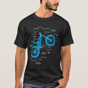 Vollständige MTB-Anatomie - Mountain Bike Parts Cr T-Shirt