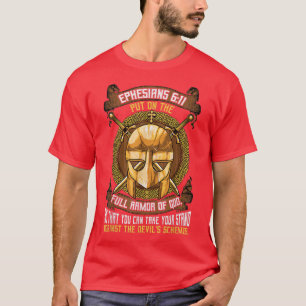 Vollständige Rüstung der Träger des Gottes 16 Bibe T-Shirt