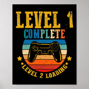 Vollständige Stufe 2 des Gamer-Geburtstags Poster