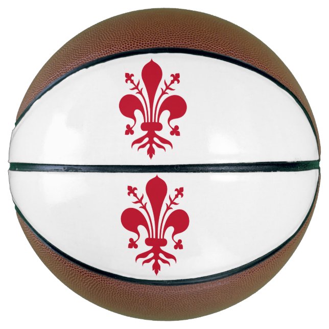 Vollständiger Basketball mit Fahne von Florenz (Vorderseite)