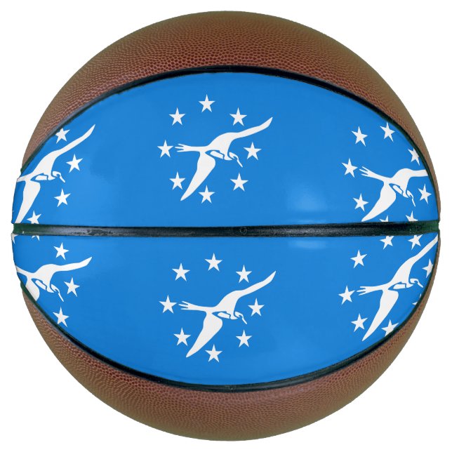 Vollständiger Basketball mit Flagge von Corpus Chr (Vorderseite)