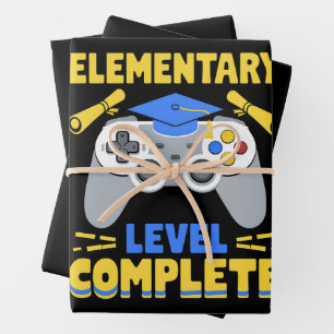 Vollständiger Gaming-Gamer-Abschluss für Elementar Geschenkpapier Set