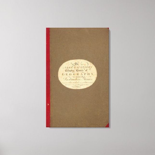 Vollständiger geografischer Ablauf Leinwanddruck (Vorderseite)