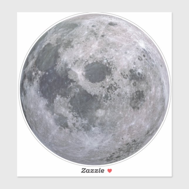 VOLLSTÄNDIGER MOON 8" Sq. Hautkleber Aufkleber (Blatt)