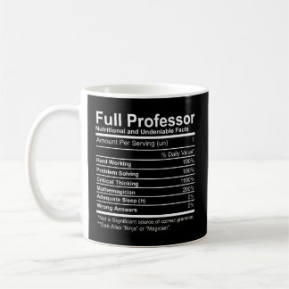 Vollständiger Professor ernährungswissenschaftlich Kaffeetasse