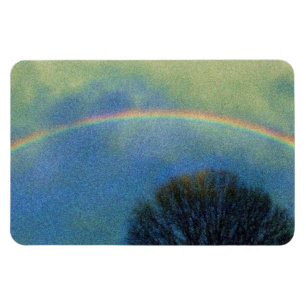 Vollständiger Regenbogen im Seurat-Stil Magnet