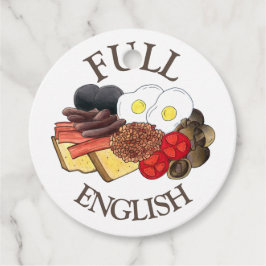 Vollständiges englisches Frühstück UK Britische Kü Geschenkanhänger