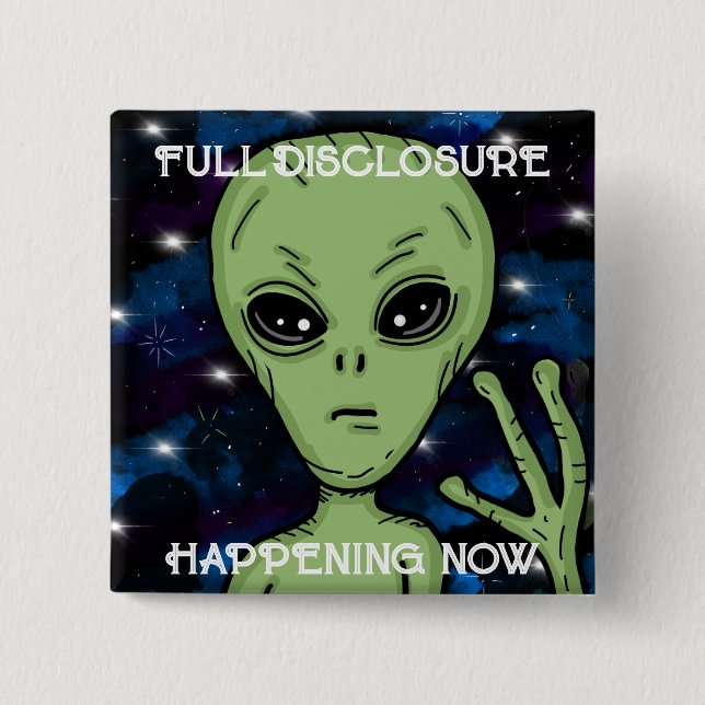 Vollständiges Ereignis jetzt Alien und UFO Button (Vorderseite)