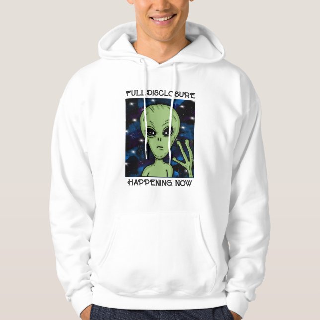 Vollständiges Ereignis jetzt Alien und UFO Hoodie (Vorderseite)
