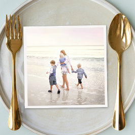 Vollständiges Foto benutzerdefinierter Bildhochlad Serviette