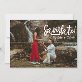 Vollständiges Foto-Design mit moderner Schrift Save The Date