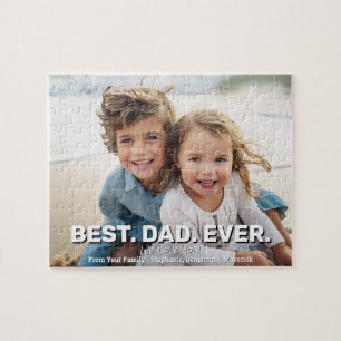 Vollständiges Foto mit dem besten Vater überhaupt