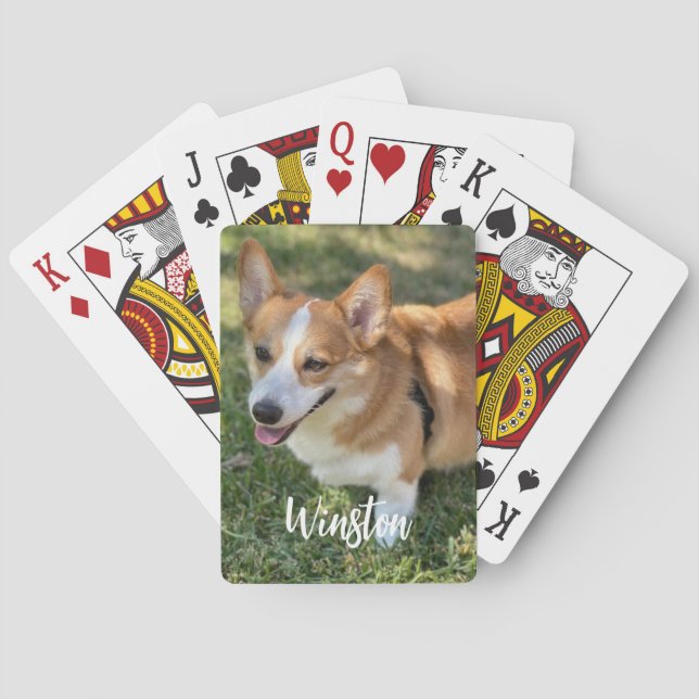 Vollständiges Foto Personalisierte Spielkarten (Rückseite)