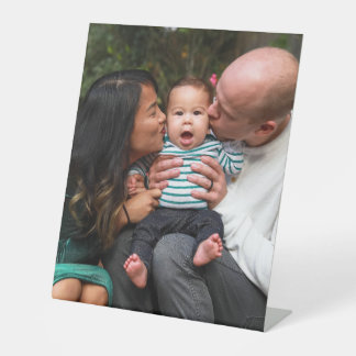 Vollständiges Foto Upload Personalisiert Sockelschild