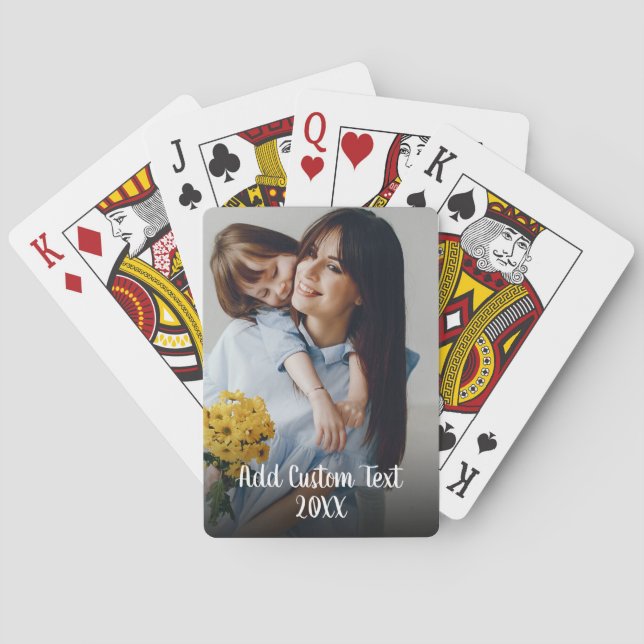 Vollständiges Foto - Vertikaler, benutzerdefiniert Spielkarten (Rückseite)