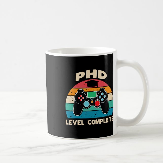 Vollständiges Geschenk für den Abschluss von Phd L Kaffeetasse (Rechts)