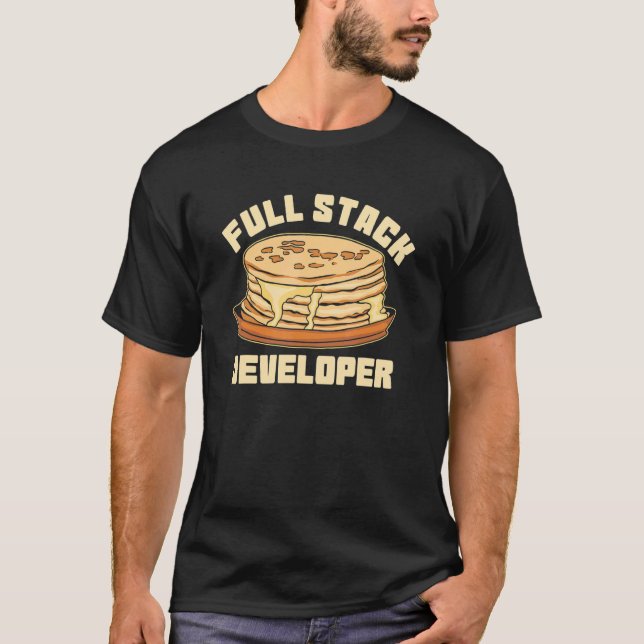 Vollständiges Stack Developer Code Computerwissens T-Shirt (Vorderseite)