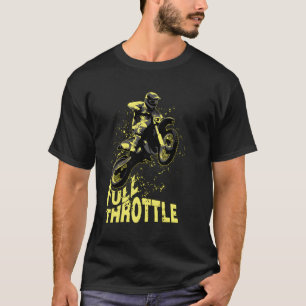 Vollständiges Throttle Dirt Bike Motocross T-Shirt