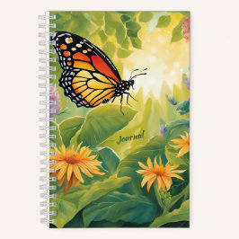 Vollständiges Wachstum Butterfly Imaging Blank Jou Notizbuch