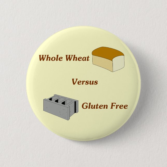 Vollweizen gegen Gluten geben frei Button (Vorderseite)