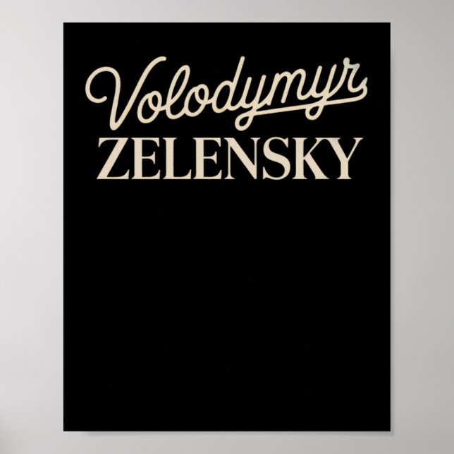 Volodymyr Zelensky  Poster (Vorne)