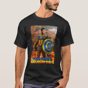Volodymyr Zelensky Präsident Slava Ukraine Zeital T-Shirt