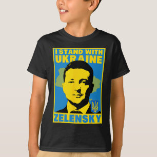 Volodymyr Zelensky Ukraine Ukrainische Flagge Shir T-Shirt