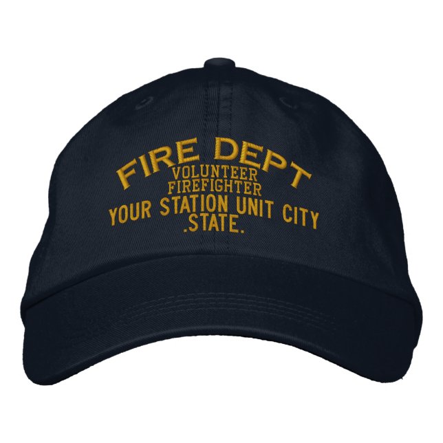 Volontaire personnalisable Casquette pompier (Devant)