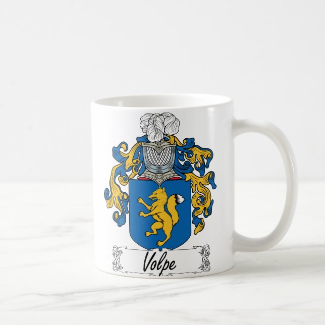 Volpe Familienwappen Kaffeetasse (Rechts)