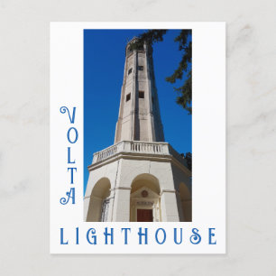Volta Lighthouse Brunate Lake Como Italien Postkarte