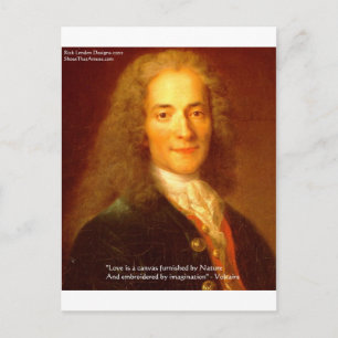Voltaire "Amour/Toile" T-shirts Cartes Cadeaux Mug