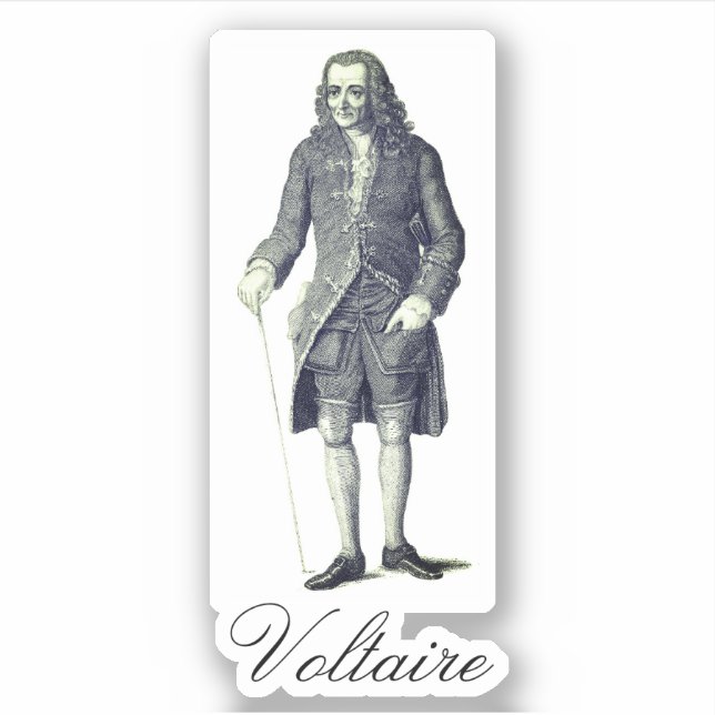 Voltaire Aufkleber (Vorderseite)