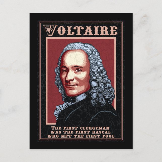 Voltaire -Der Erste Postkarte (Vorderseite)