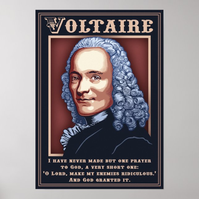 Voltaire - Gebet Poster (Vorne)