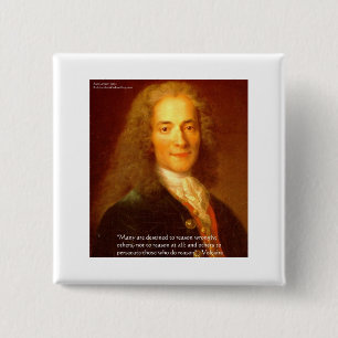 Voltaire Grund Zitat Geschenke T-Shirts & Karten Button