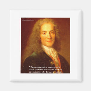 Voltaire Grund Zitat Geschenke T-Shirts & Karten Magnet