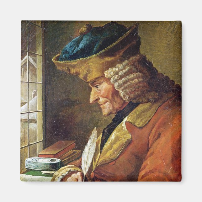 Voltaire in seiner Studie Magnet (Vorne)