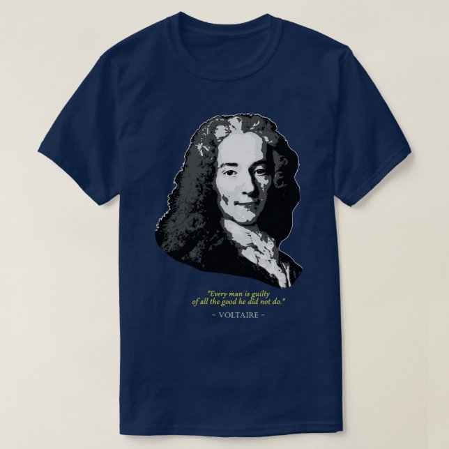 Voltaire Quote 1 T-Shirt (Design vorne)