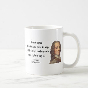 Voltaire Zitat 1b Kaffeetasse