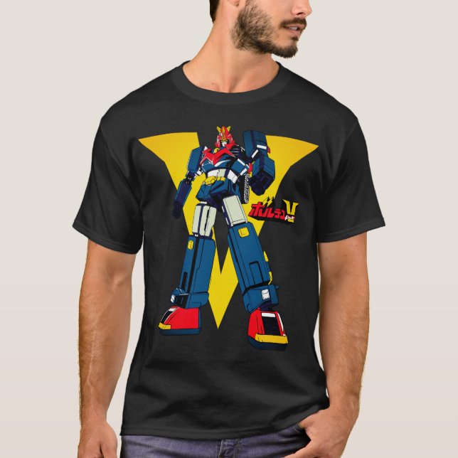 VOLTES V - VOLTUS / MECHA RETRO ANIME JAPAN T-Shirt (Vorderseite)