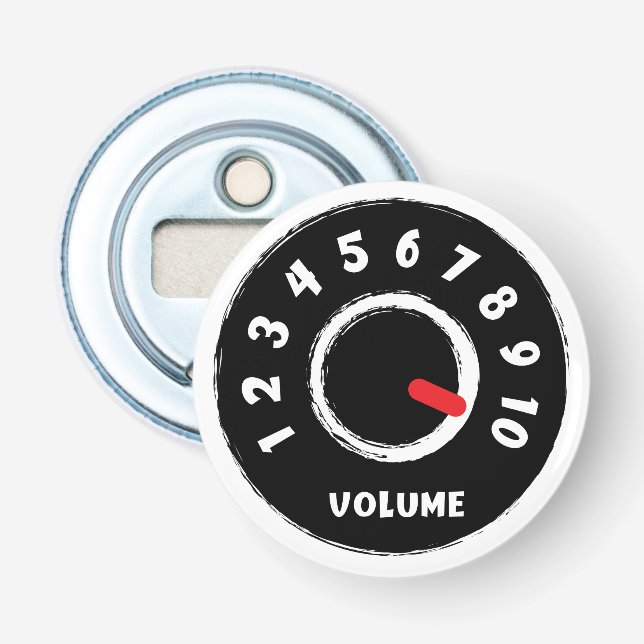 Volumeknop regelaar, geluid strekte knop. Gitaar. Flaschenöffner (Vorderseite)