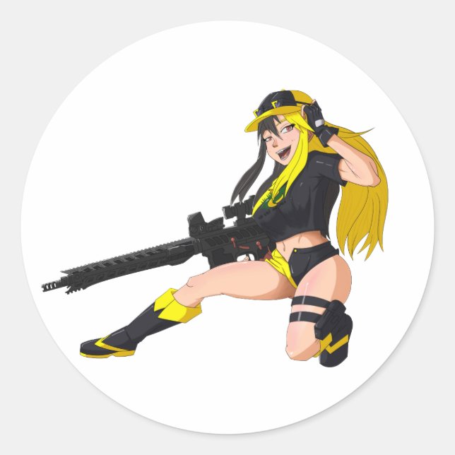 Voluncap-Aufkleber Runder Aufkleber (Vorderseite)