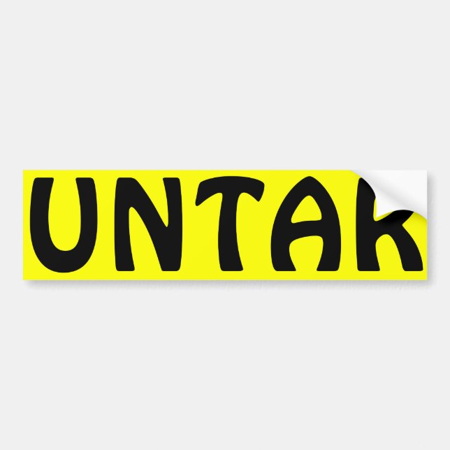 Voluntarismus Autoaufkleber (Vorne)