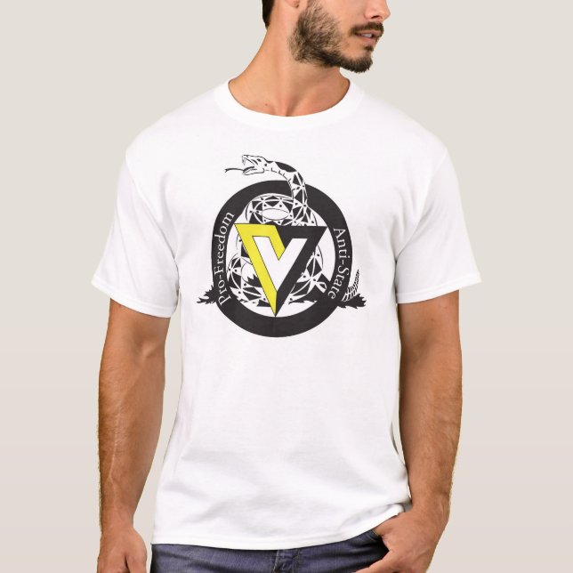 Voluntarismus und Rothbard T-Shirt (Vorderseite)