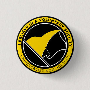 Voluntaryist Knöpfe Button