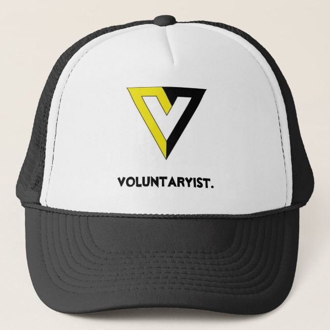 Voluntaryist. Truckerkappe (Vorderseite)