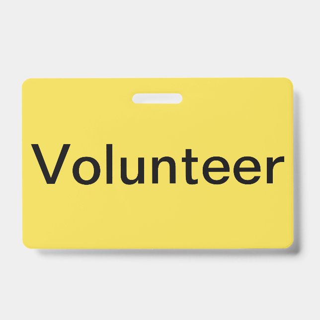 Volunteer Abzeichen Ausweis (Vorderseite)